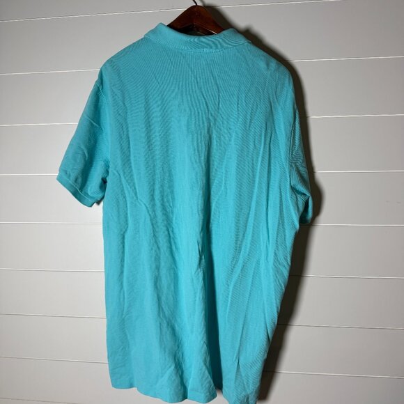 Polo Ralph Lauren Country Riders & Jockey Club Big Pony Polo Shirt Aqua Sz XXL - Picture 4 of 9